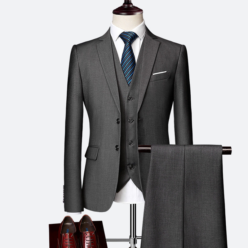 David Suit for Men – Elegant 3-Piece Suit, Breathable & Comfortable for Weddings & Business