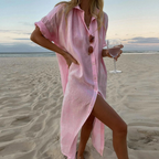 Zoya Shirt Dress for Women – Elegant Oversized Blouse with Comfortable Cut & Chic Look