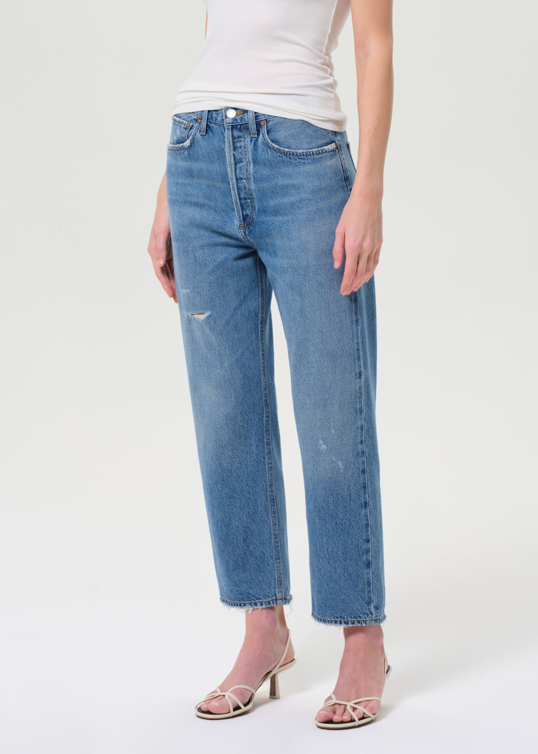 90's Crop Mid Rise Straight in Shrine