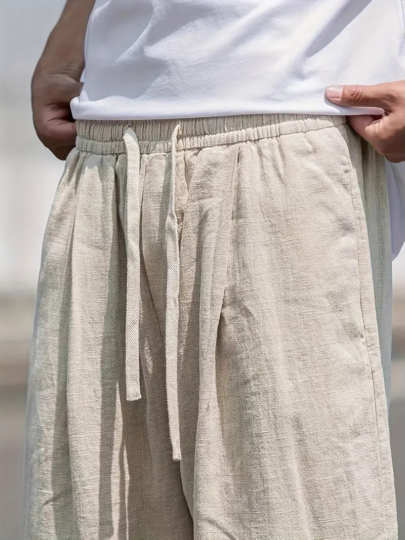 Liam Linen Pants for Men – Loose Summer Pants with Breathable Comfort & Durable Design