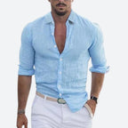Rogelio Shirt for Men – Flat Collar with Relaxed Cut for Summer