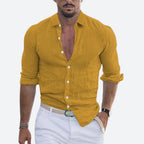 Rogelio Shirt for Men – Flat Collar with Relaxed Cut for Summer