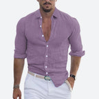 Rogelio Shirt for Men – Flat Collar with Relaxed Cut for Summer