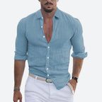 Rogelio Shirt for Men – Flat Collar with Relaxed Cut for Summer
