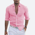 Rogelio Shirt for Men – Flat Collar with Relaxed Cut for Summer