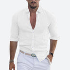 Rogelio Shirt for Men – Flat Collar with Relaxed Cut for Summer
