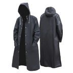 Adrien Raincoat for Men – Long Breathable Waterproof Coat with Adjustable Hood