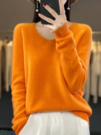 Lily Sweater for Women – Elegant Soft Blend Knit with Long Sleeves & Comfort