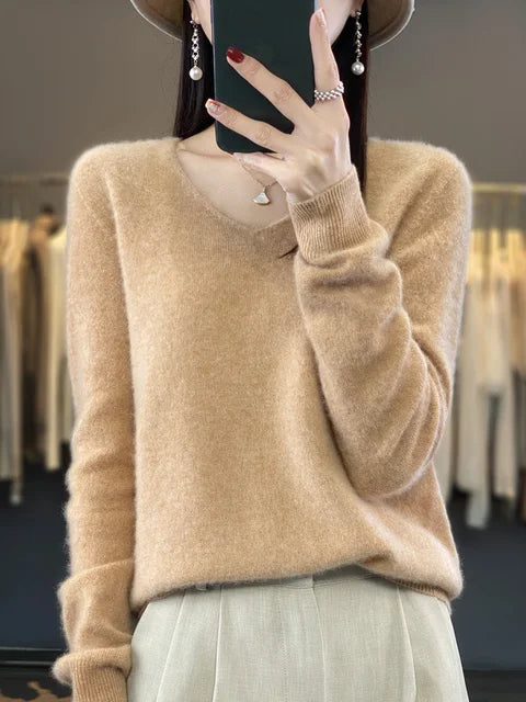 Lily Sweater for Women – Elegant Soft Blend Knit with Long Sleeves & Comfort