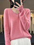 Lily Sweater for Women – Elegant Soft Blend Knit with Long Sleeves & Comfort