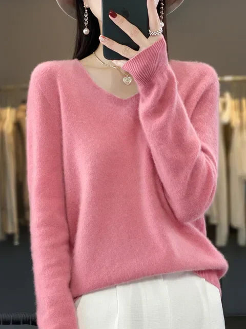 Lily Sweater for Women – Elegant Soft Blend Knit with Long Sleeves & Comfort
