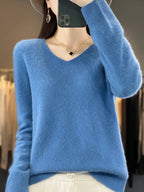 Lily Sweater for Women – Elegant Soft Blend Knit with Long Sleeves & Comfort
