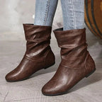 Amara Leather Boots for Women – Genuine Leather Boots with Non-Slip Sole & Elegant Cut