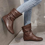 Amara Leather Boots for Women – Genuine Leather Boots with Non-Slip Sole & Elegant Cut