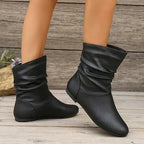 Amara Leather Boots for Women – Genuine Leather Boots with Non-Slip Sole & Elegant Cut