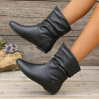 Amara Leather Boots for Women – Genuine Leather Boots with Non-Slip Sole & Elegant Cut