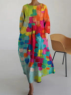 Antonella Floral Dress – Light Summer Dress in 100% Cotton with Romantic Print and Comfortable Cut