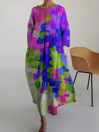 Antonella Floral Dress – Light Summer Dress in 100% Cotton with Romantic Print and Comfortable Cut
