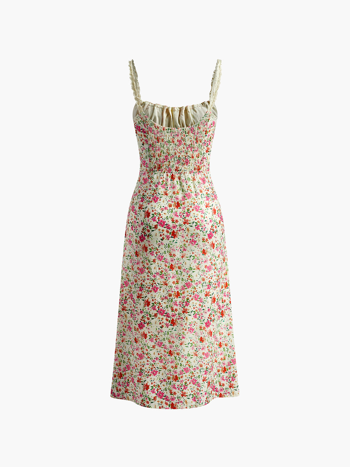 Elodie Midi Dress for Women – Elegant Floral Dress with Feminine Cut for Summer & Chic Occasions