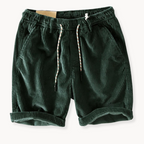 Keith Corduroy Shorts for Men – Adjustable Summer Shorts in Soft Cotton with Comfortable Cut