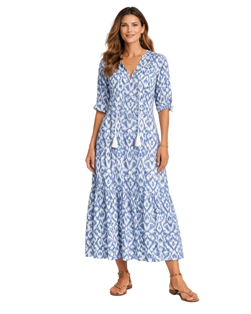 Blanche Maxi Dress for Women – Boho Chic, Light Cotton & Ibiza Summer Style