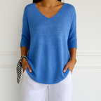 Coraline V-Neck Sweater for Women – Fine Knit, Soft & Elegant for a Refined Style