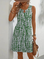 Hannie Printed Mini Dress for Women – Sleeveless Summer Dress in Light Breathable Fabric