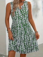 Hannie Printed Mini Dress for Women – Sleeveless Summer Dress in Light Breathable Fabric