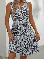 Hannie Printed Mini Dress for Women – Sleeveless Summer Dress in Light Breathable Fabric