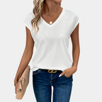 Nahla T-Shirt for Women – V-Neck, Light & Breathable Fabric for Everyday Comfort