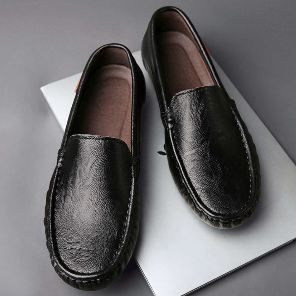 Emerson Leather Loafers for Men – Elegant Slip-On Shoes & Durable Comfort