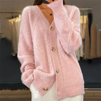 Lena Cardigan for Women – Soft Cashmere Cardigan with Buttons & Elegant Long Sleeves