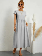 Melody Long Dress for Women – Light Summer Dress in Blended Cotton with Elegant Cut & Timeless Style