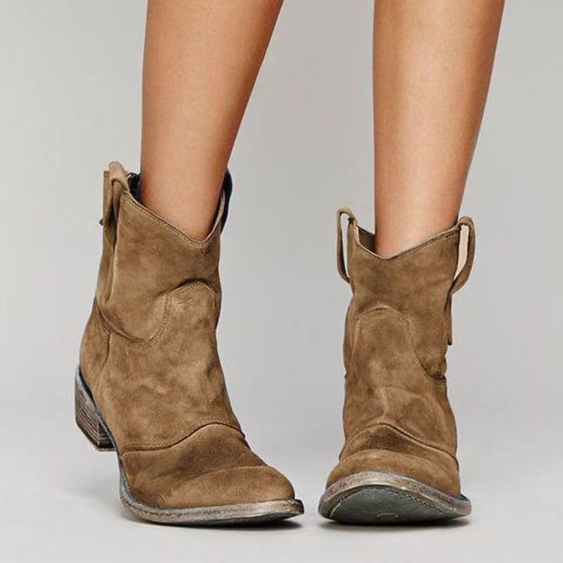 Charlotte Boots for Women – Luxurious Suede Boots with Comfortable Wedge Heel & Elegance
