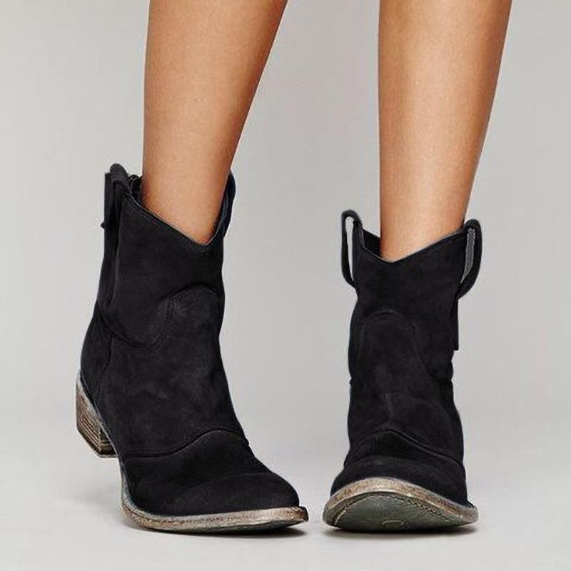 Charlotte Boots for Women – Luxurious Suede Boots with Comfortable Wedge Heel & Elegance