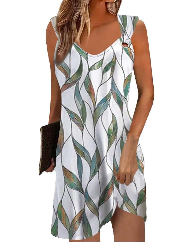 Gilly Dress for Women – Sleeveless V-Neck, Straight Flowy Cut & Elegant Summer Style