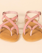 Mella Sandals for Women – Strappy Toe-Post Sandals with Adjustable Ankle Strap, Chic Summer
