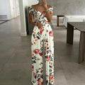 Leah Jumpsuit for Women – Elegant Off-Shoulder Jumpsuit with Wide Legs & Waist Belt