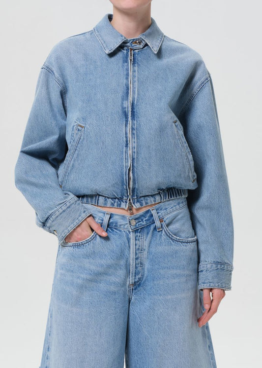 Nile Denim Blouson Jacket in Space