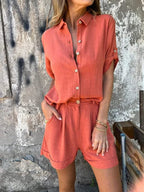 Lyca Summer Set for Women – Light and Comfortable Linen Casual Set for Warm Days
