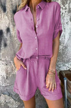 Lyca Summer Set for Women – Light and Comfortable Linen Casual Set for Warm Days