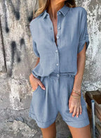 Lyca Summer Set for Women – Light and Comfortable Linen Casual Set for Warm Days
