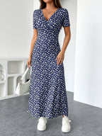 Florezia Long Dress for Women – Chic and Flowy Summer Floral Dress for Feminine Elegance