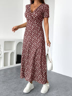 Florezia Long Dress for Women – Chic and Flowy Summer Floral Dress for Feminine Elegance