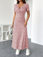 Florezia Long Dress for Women – Chic and Flowy Summer Floral Dress for Feminine Elegance