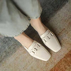 Evrynth Loafers for Women – Mary Jane Leather Shoes with Chunky Heel & Comfort