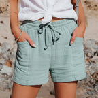 Ella Linen Shorts for Women – Airy Summer Shorts with High Waist & Comfortable Cut
