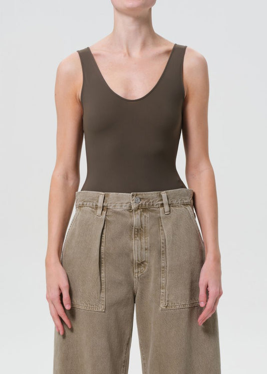 Tora Tank Bodysuit in Grove