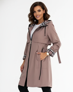 Alyssa Waterproof Windbreaker Coat for Women – Fitted Cut & All-Season Hood