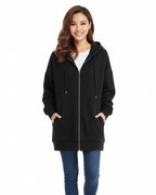 Remily Oversized Zip Hoodie for Women – Warm Hoodie with Hood & Comfort Cut